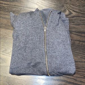 Oversized grey zip sweater